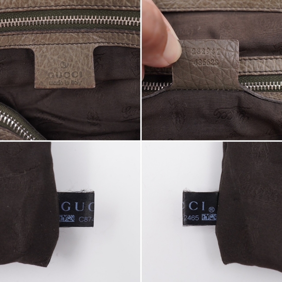 AD34❤️ Gucci GG Canvas Bamboo Libeccio Tote Bag - Picture 10 of 13